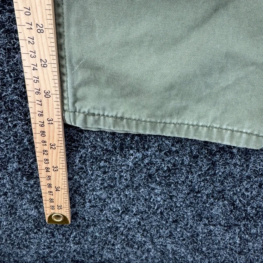 Levis 514 Straight Fit Pants Mens 36x34 Olive Green Cotton Twill Trousers